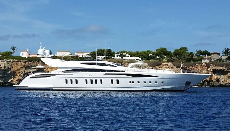 a boat on the water aboard TUTTO LE MARRANE Yacht for Charter
