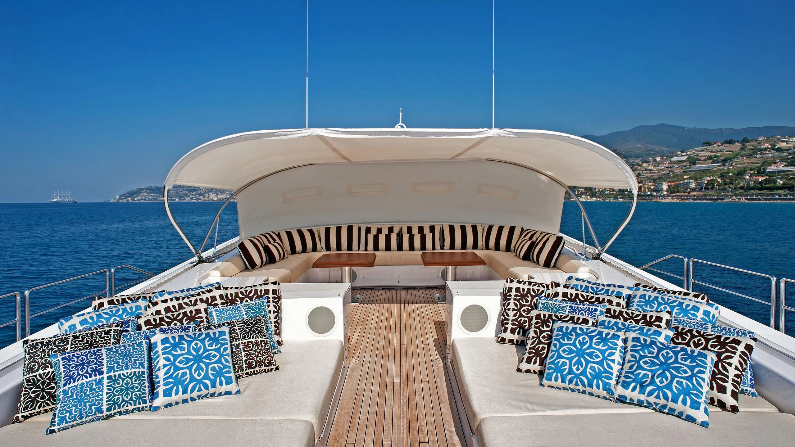 a boat on a body of water aboard TUTTO LE MARRANE Yacht for Charter