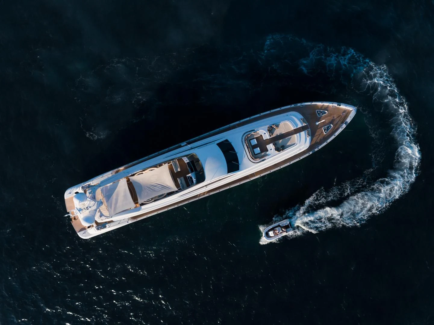 a space ship in space aboard TUTTO LE MARRANE Yacht for Charter