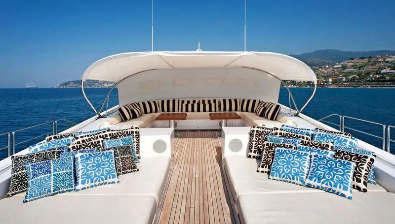 a boat on a body of water aboard TUTTO LE MARRANE Yacht for Charter