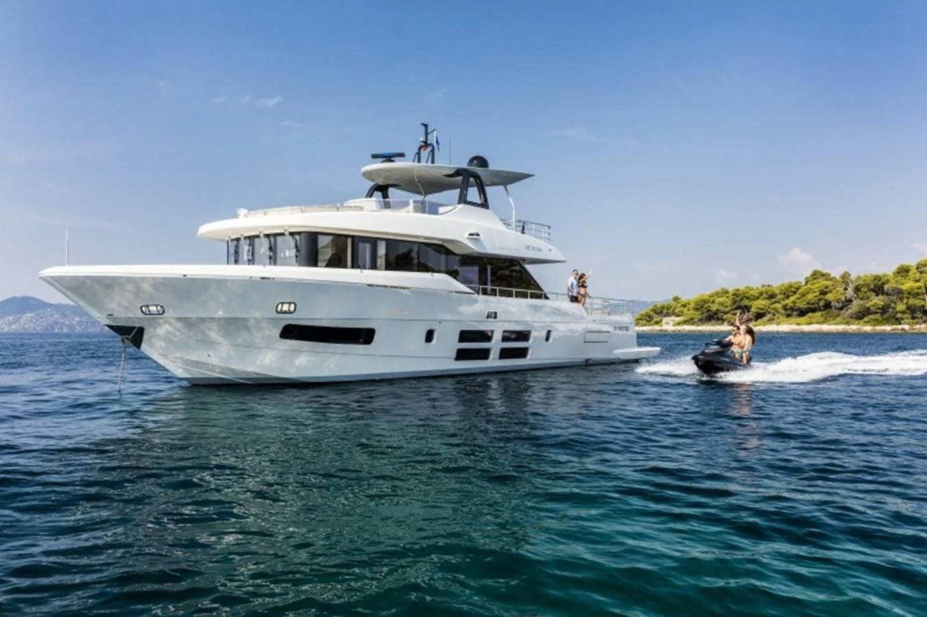 a boat on the water aboard BULL Yacht for Sale