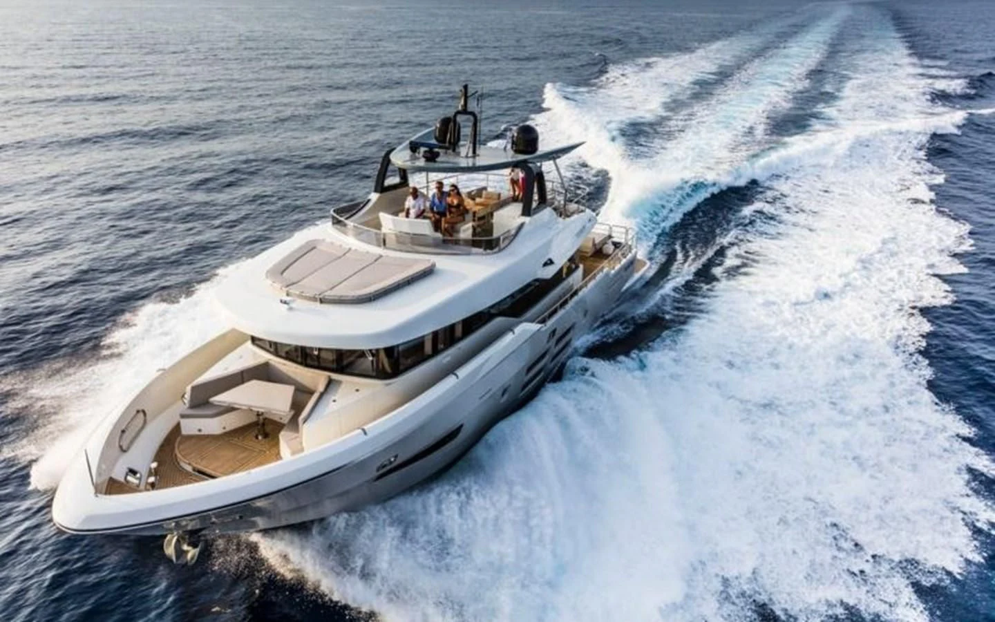 a boat on the water aboard BULL Yacht for Sale