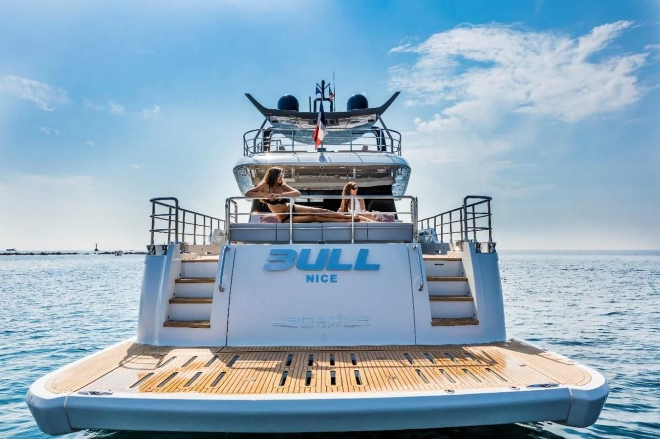 a boat on the water aboard BULL Yacht for Sale