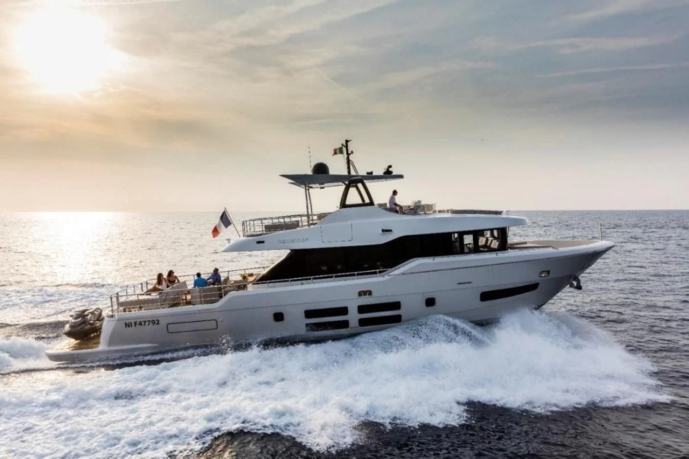 a boat on the water aboard BULL Yacht for Sale
