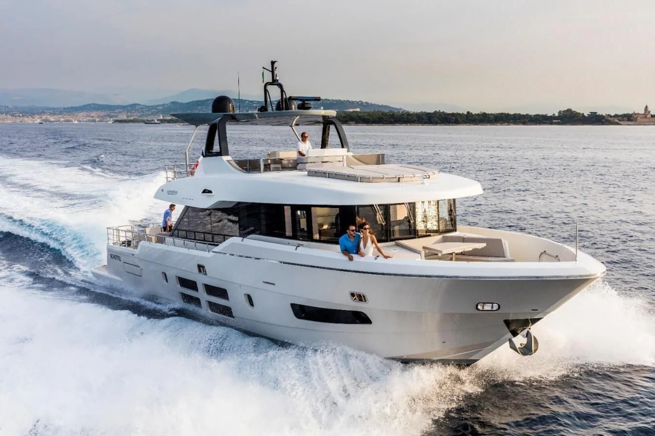 a boat on the water aboard BULL Yacht for Sale
