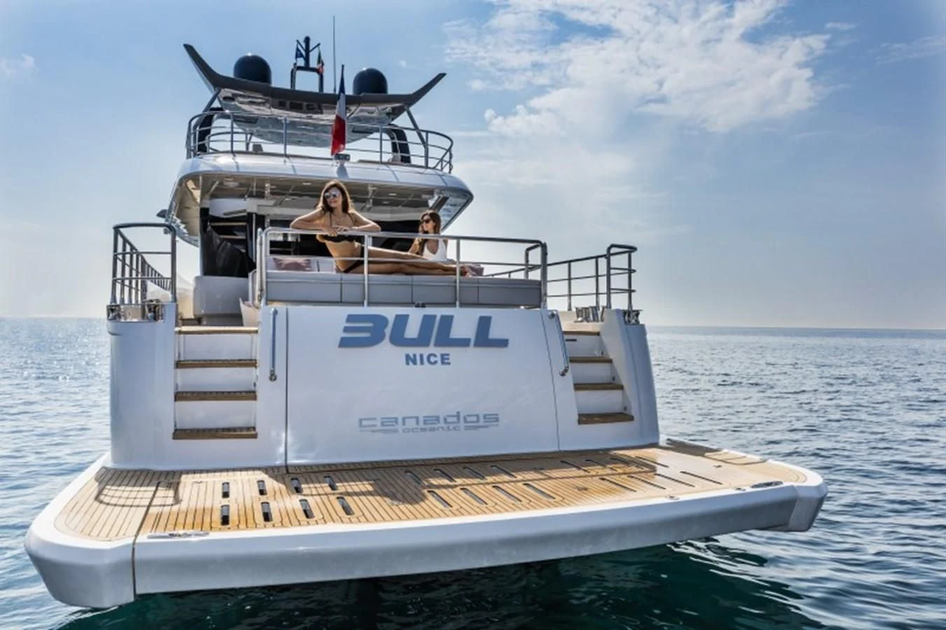 a boat on the water aboard BULL Yacht for Sale
