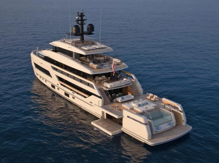 a ship in the water aboard LA LA LAND Yacht for Charter