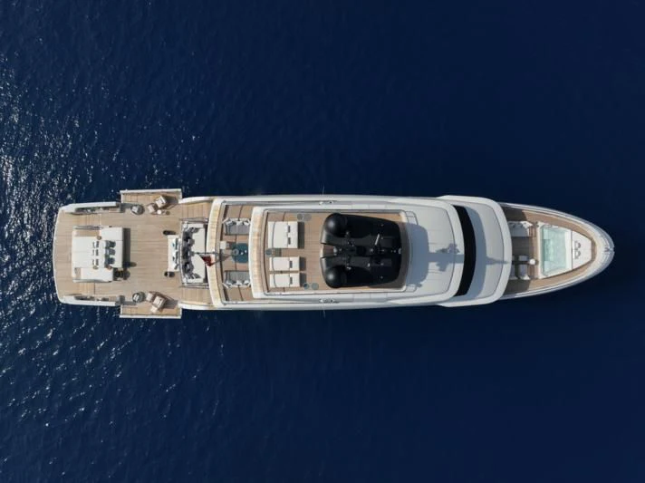 a close-up of a satellite aboard LA LA LAND Yacht for Charter