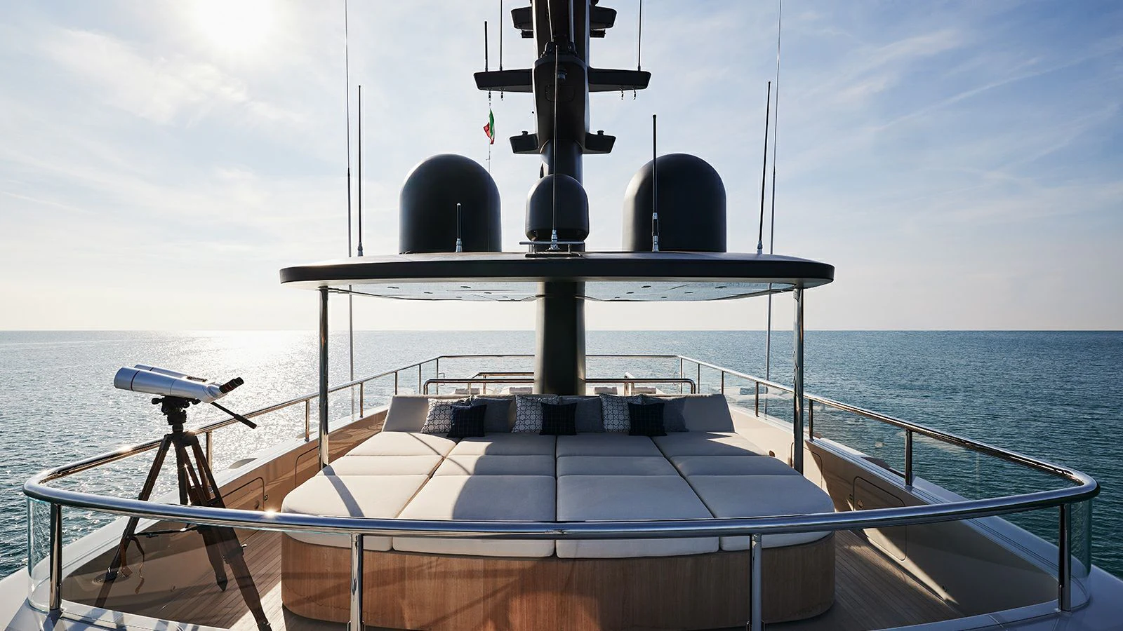 a boat on the water aboard LA LA LAND Yacht for Charter