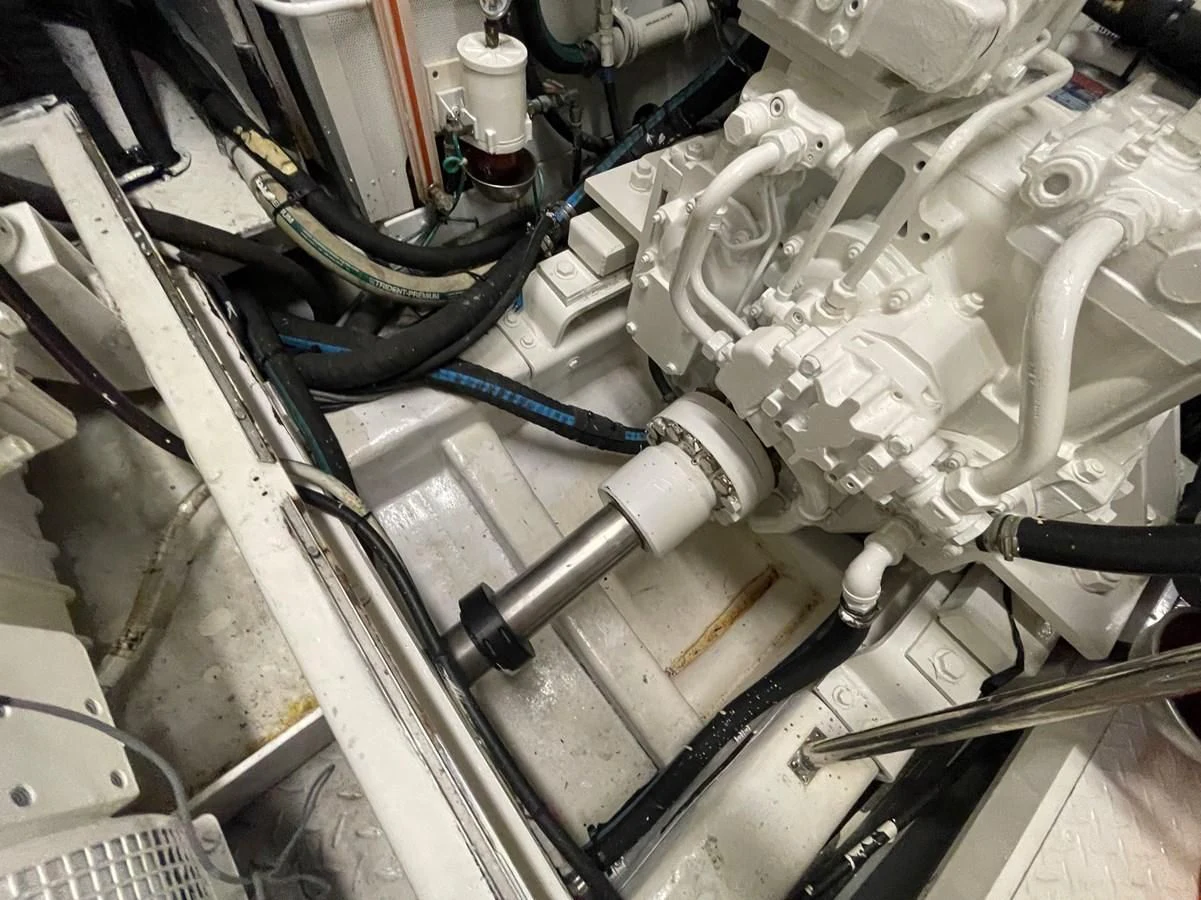 a close-up of a machine aboard HAPPY Yacht for Sale