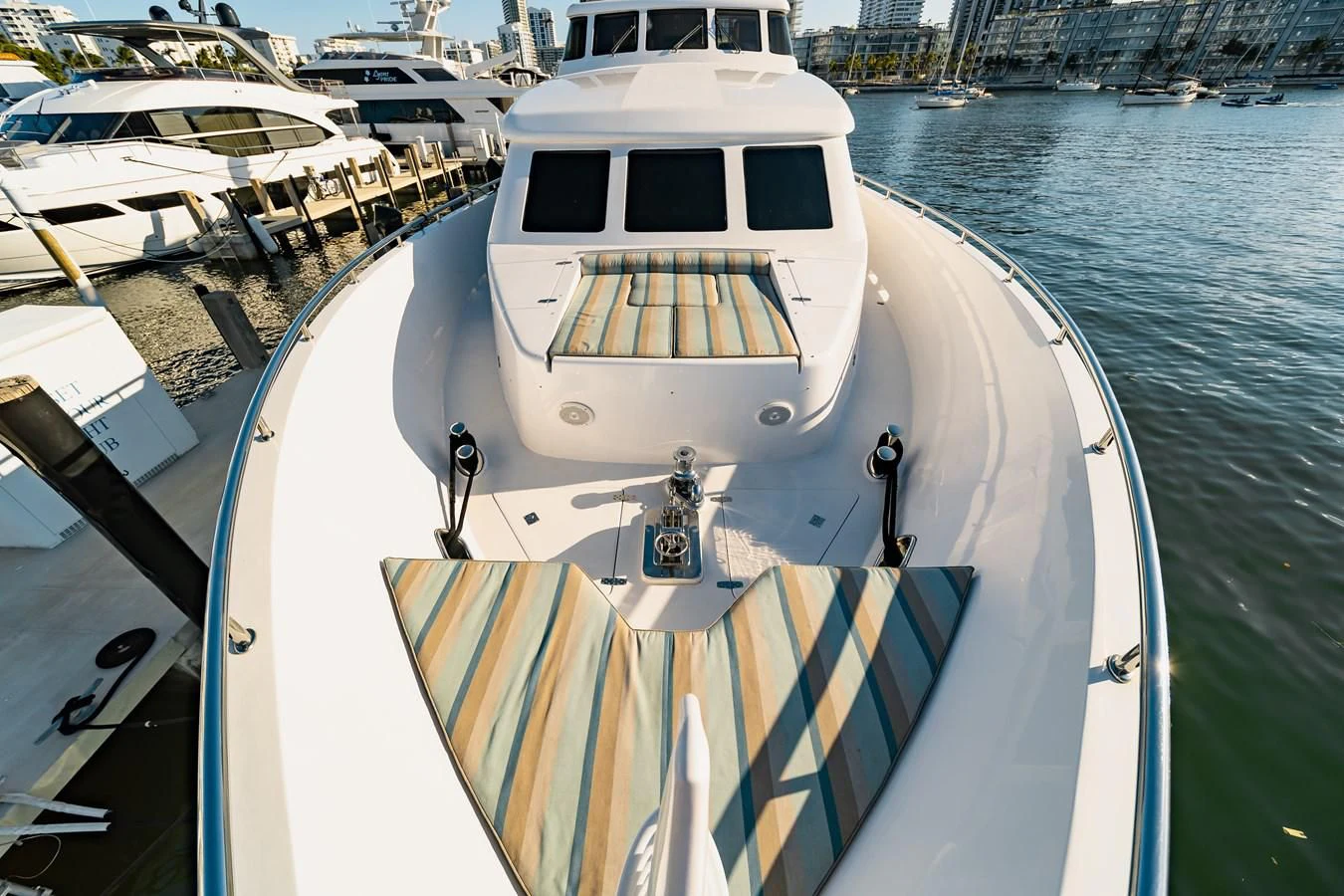 a boat on the water aboard HAPPY Yacht for Sale