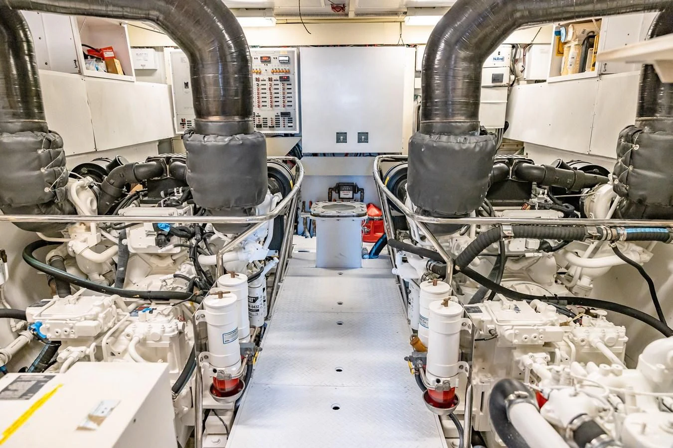 a room with machinery aboard HAPPY Yacht for Sale