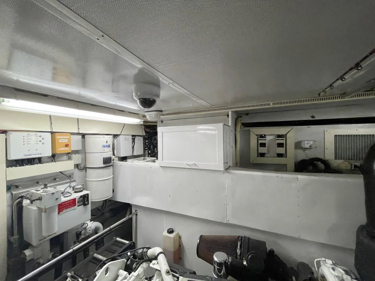 a room with machinery and equipment aboard HAPPY Yacht for Sale