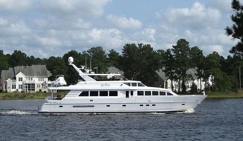 a boat on the water aboard HAPPY Yacht for Sale