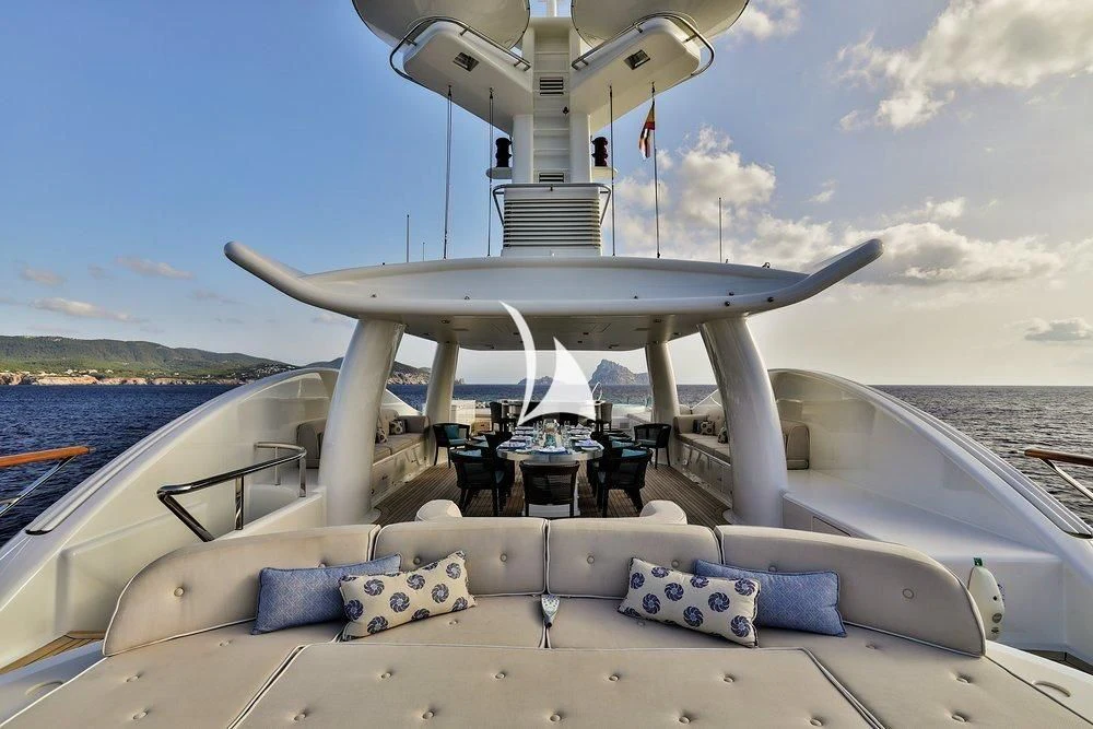 a boat on the water aboard DENIKI Yacht for Sale