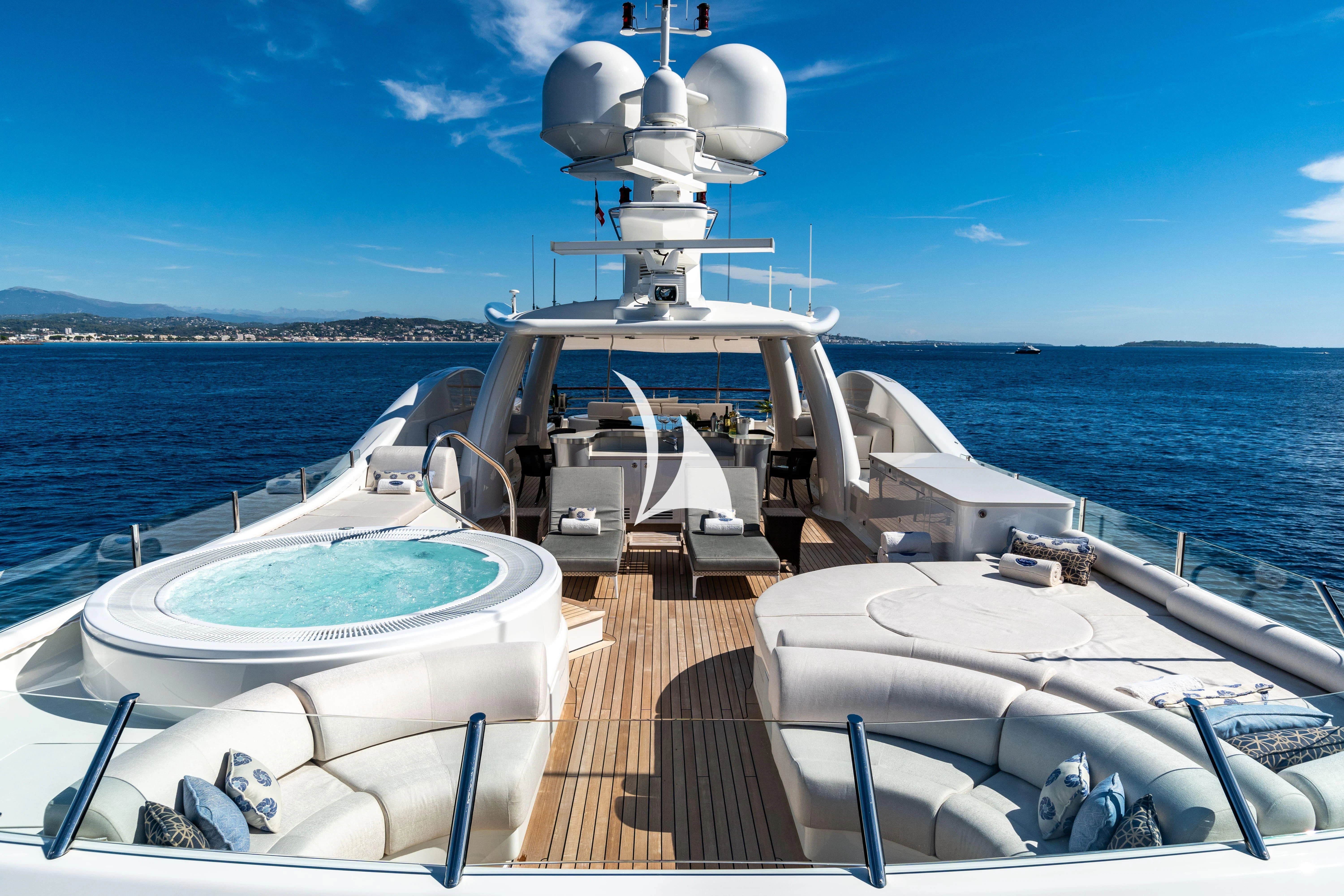 a boat on the water aboard DENIKI Yacht for Sale