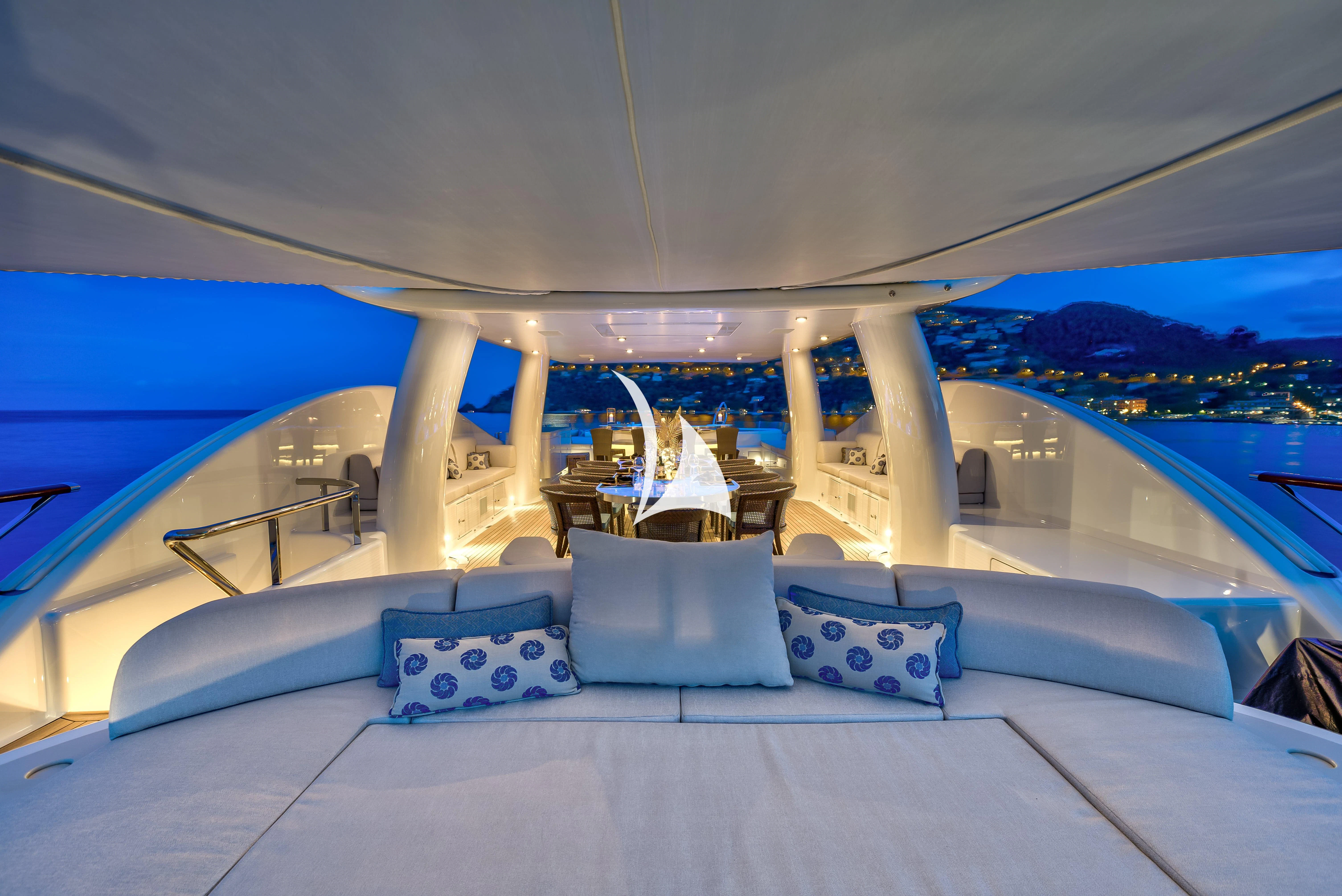 a boat on the water aboard DENIKI Yacht for Sale