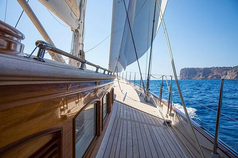 a boat on the water aboard VIJONARA Yacht for Sale