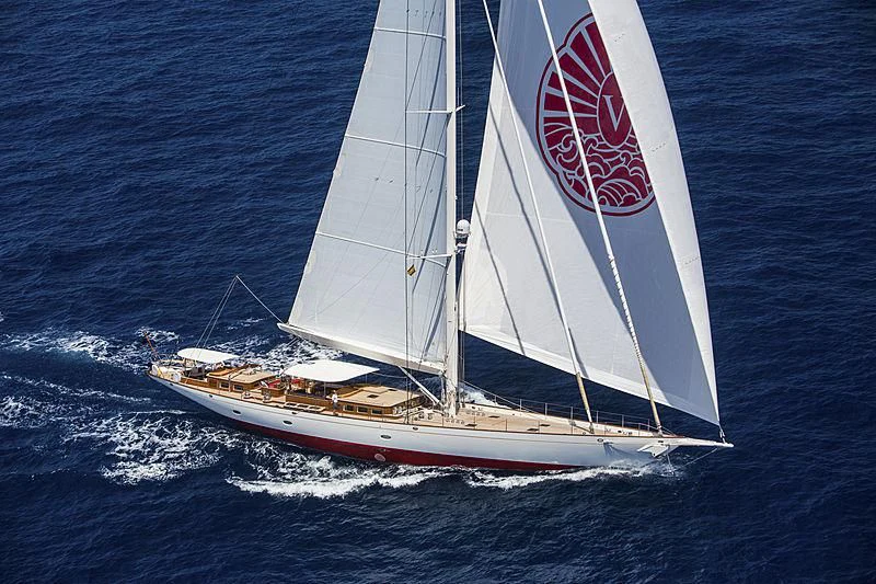 a sailboat in the water aboard VIJONARA Yacht for Sale