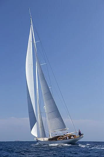 a sailboat on the water aboard VIJONARA Yacht for Sale