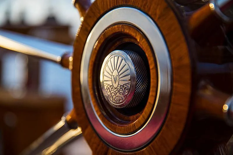 a close-up of a watch aboard VIJONARA Yacht for Sale