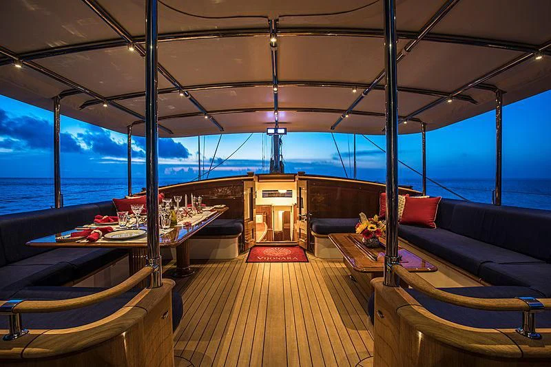 a boat on the water aboard VIJONARA Yacht for Sale