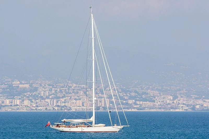 a sailboat on the water aboard VIJONARA Yacht for Sale