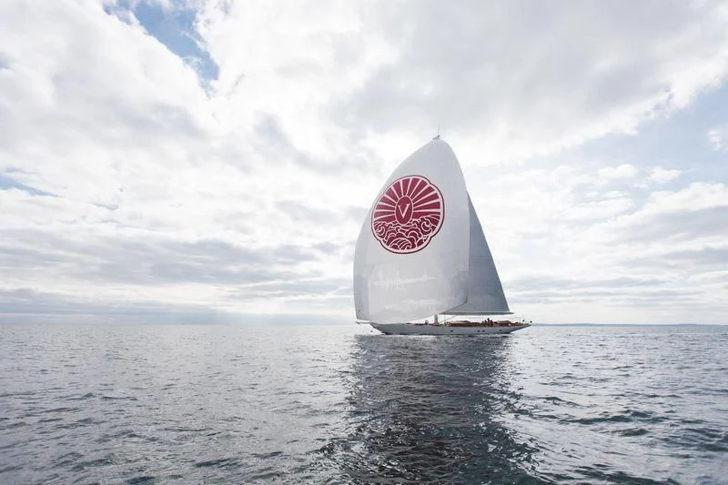 a sailboat in the ocean aboard VIJONARA Yacht for Sale