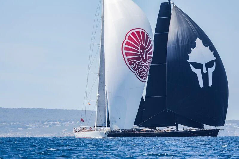 a group of sailboats on the water aboard VIJONARA Yacht for Sale
