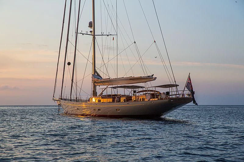 a boat in the water aboard VIJONARA Yacht for Sale