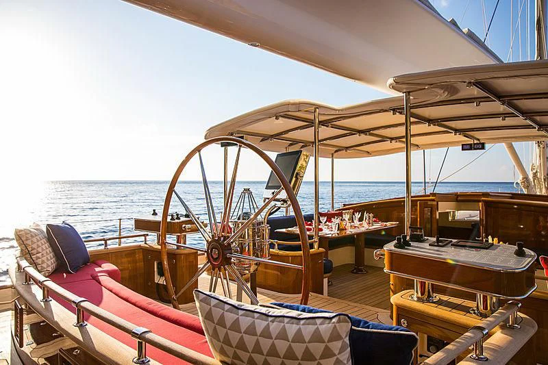 a boat on the water aboard VIJONARA Yacht for Sale