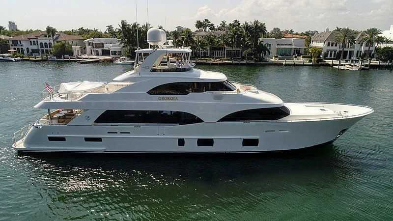 a white yacht in the water aboard PALINE II Yacht for Sale