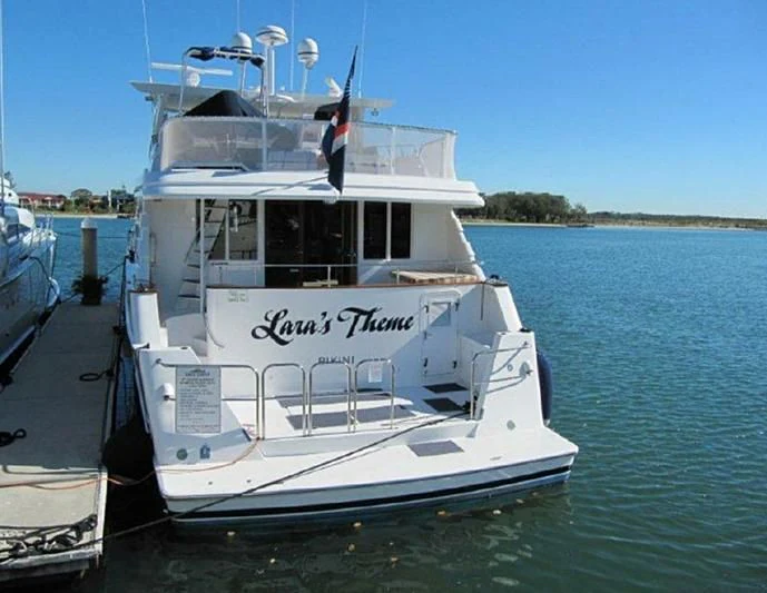 a boat in the water aboard LARA'S THEME Yacht for Sale