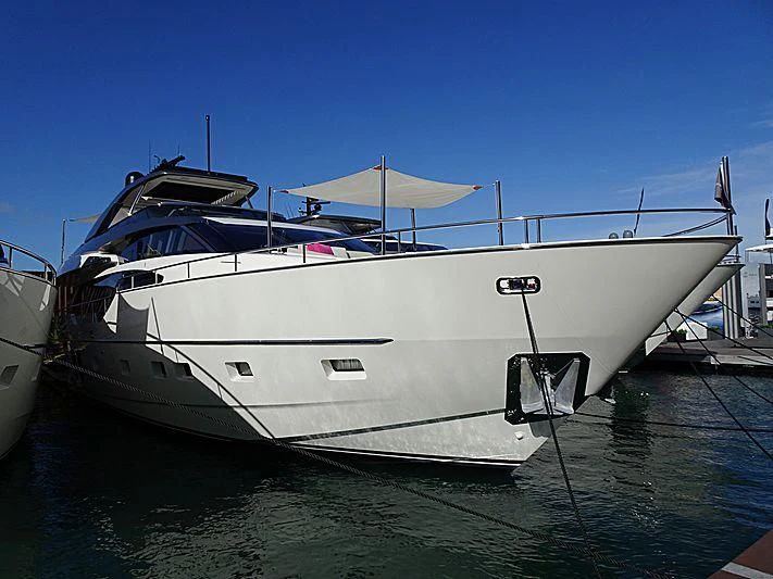 a white boat in the water aboard EASIEST CHILD Yacht for Sale