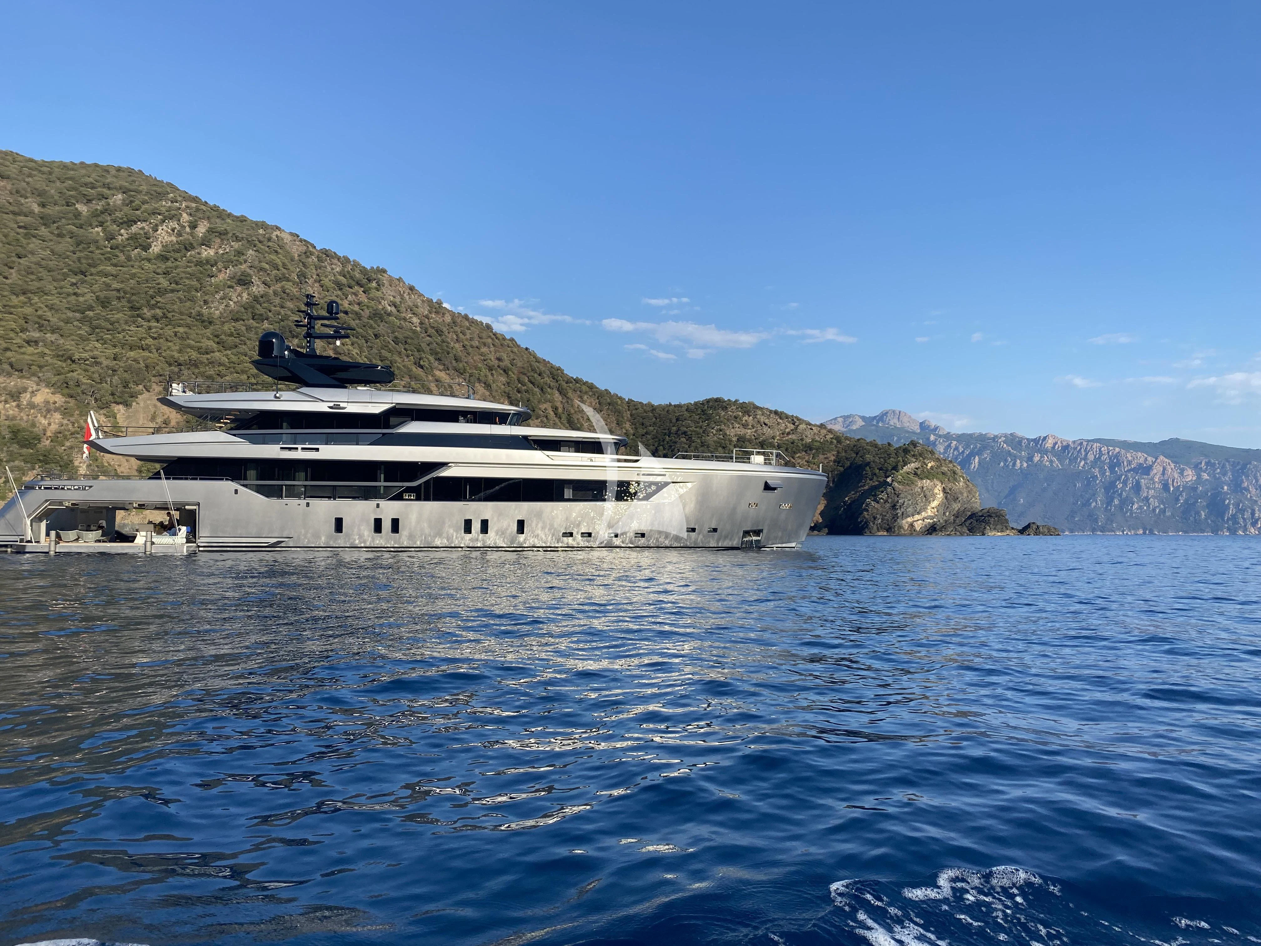 a building on the water aboard PANDION PEARL Yacht for Charter
