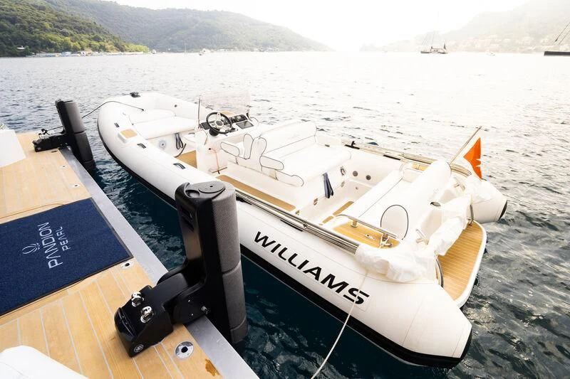 a jet on a boat aboard PANDION PEARL Yacht for Charter
