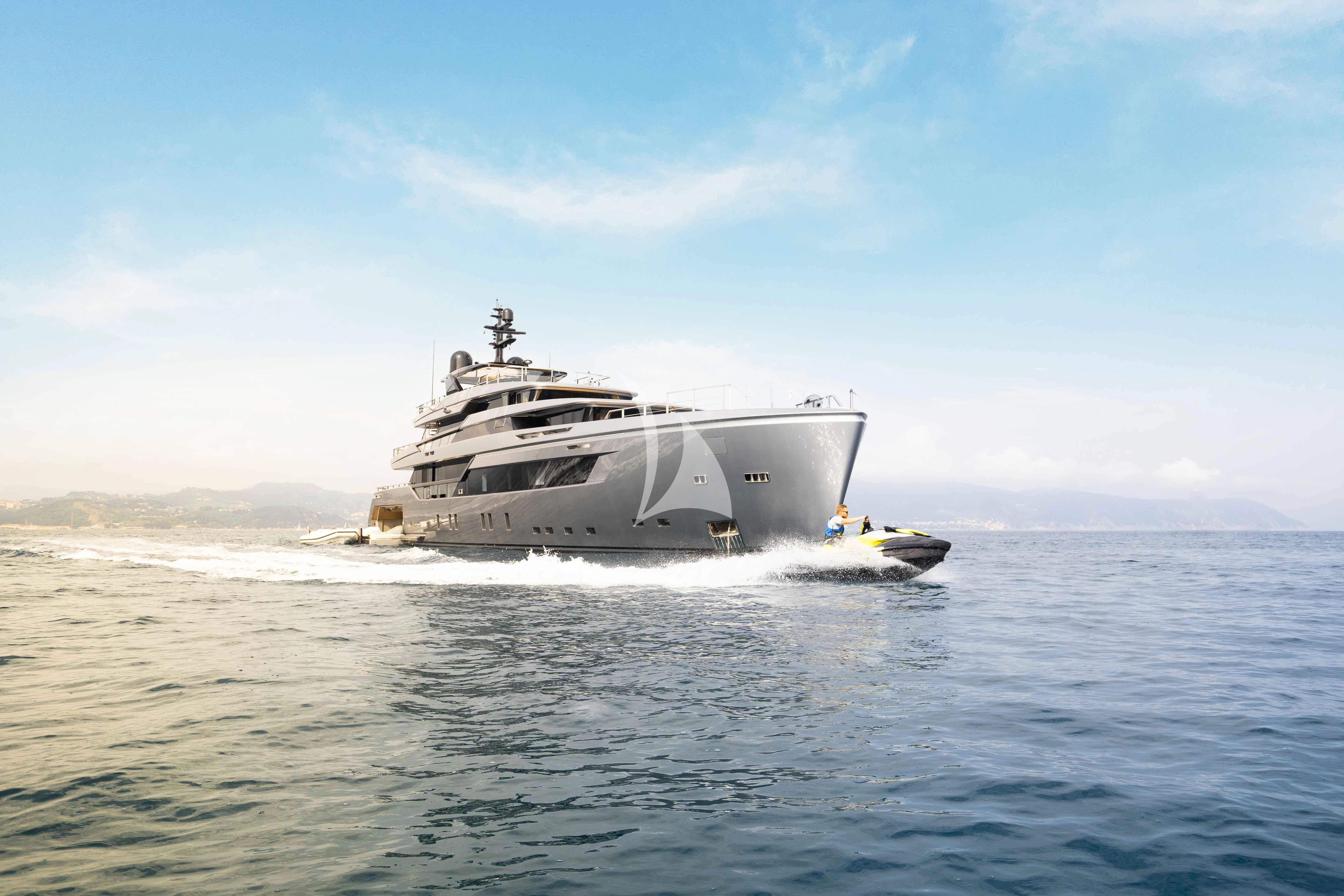 a boat on the water aboard PANDION PEARL Yacht for Charter