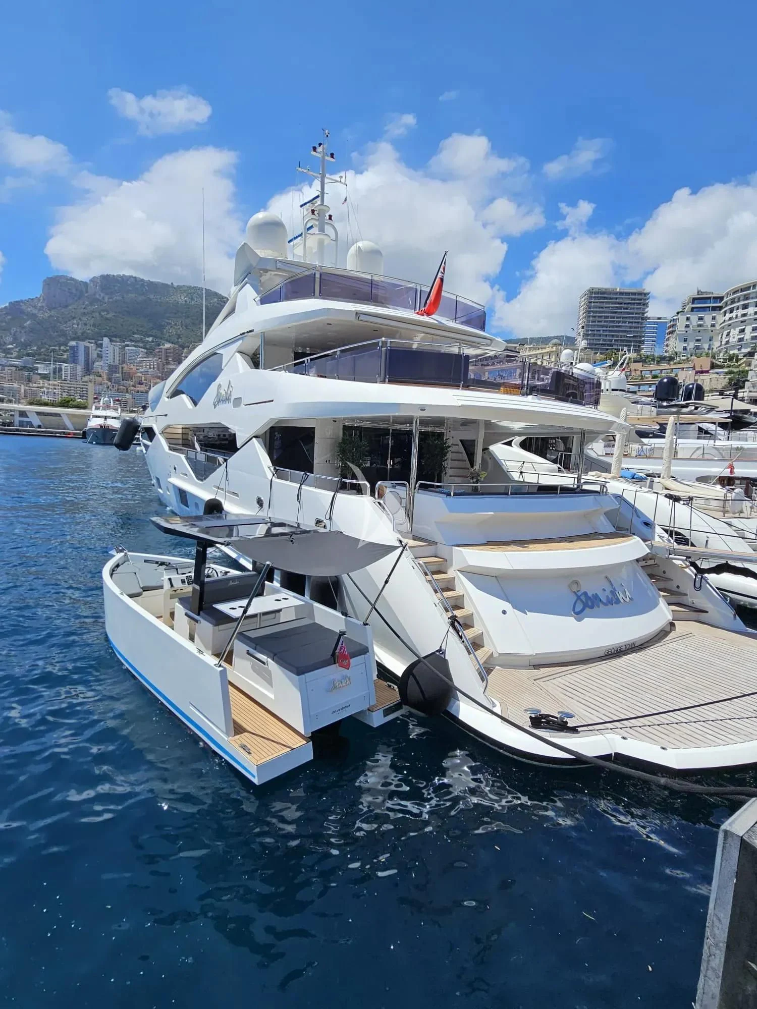 a couple of boats are parked in the water aboard SONISHI Yacht for Sale