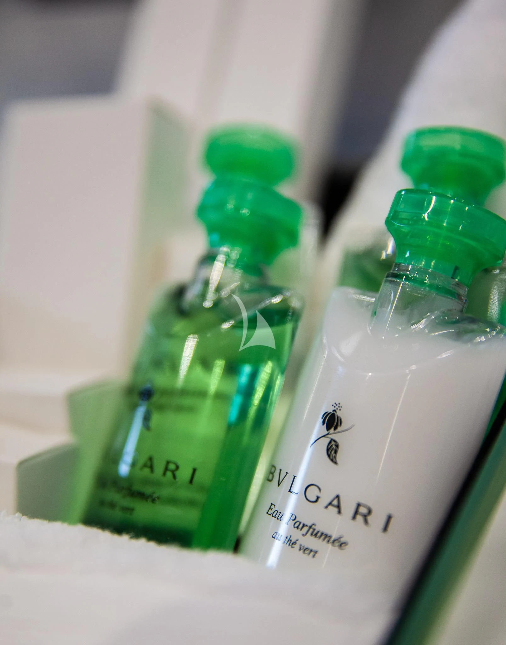 a green bottle with a label aboard SONISHI Yacht for Sale