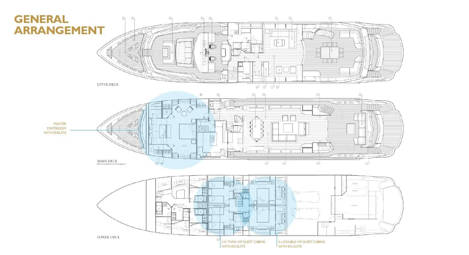 diagram aboard SONISHI Yacht for Sale