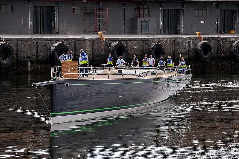a boat with people on it aboard MORGANA Yacht for Sale