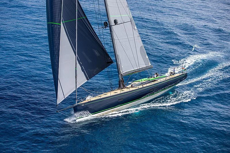 a sailboat on the water aboard MORGANA Yacht for Sale