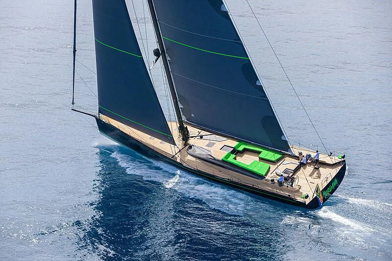 a sailboat on the water aboard MORGANA Yacht for Sale