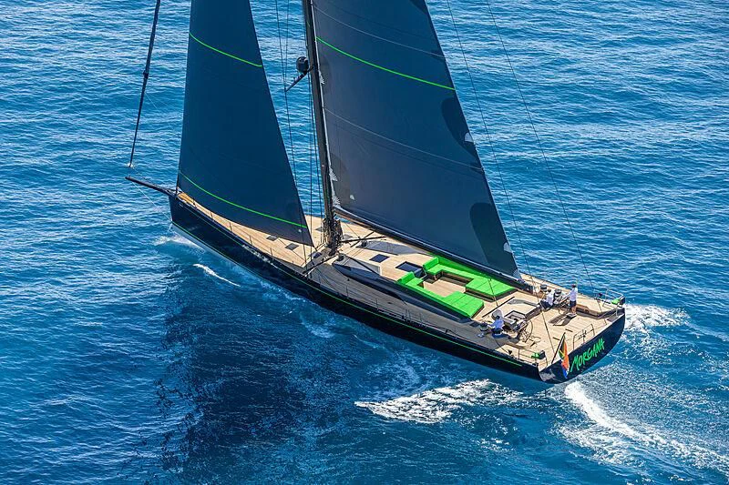 a sailboat on the water aboard MORGANA Yacht for Sale