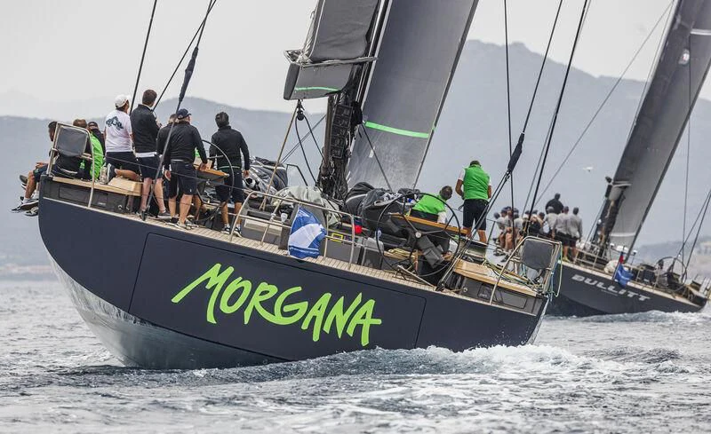 a group of people on a sailboat aboard MORGANA Yacht for Sale