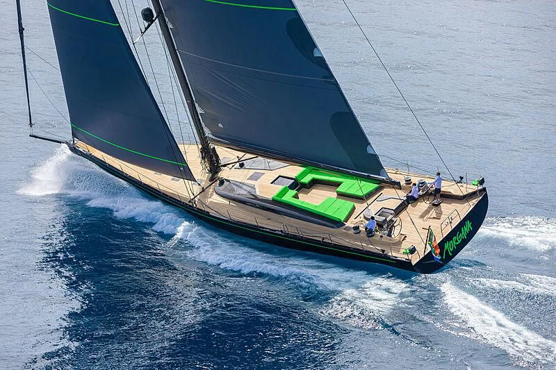a boat on the water aboard MORGANA Yacht for Sale