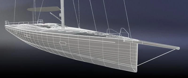 a white boat in the water aboard MORGANA Yacht for Sale