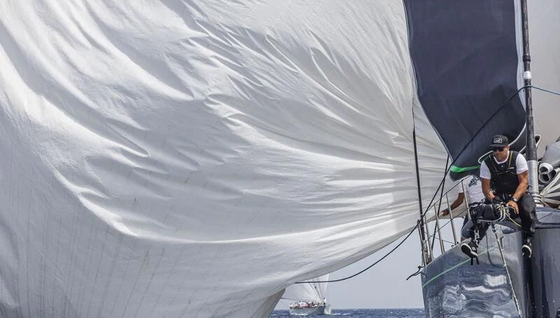 a person on a sailboat aboard MORGANA Yacht for Sale