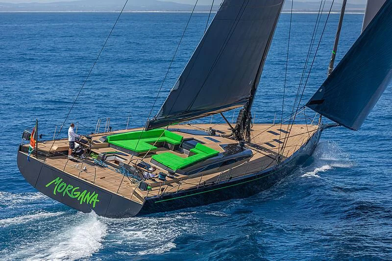 a boat on the water aboard MORGANA Yacht for Sale