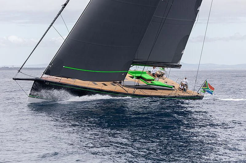 a sailboat on the water aboard MORGANA Yacht for Sale